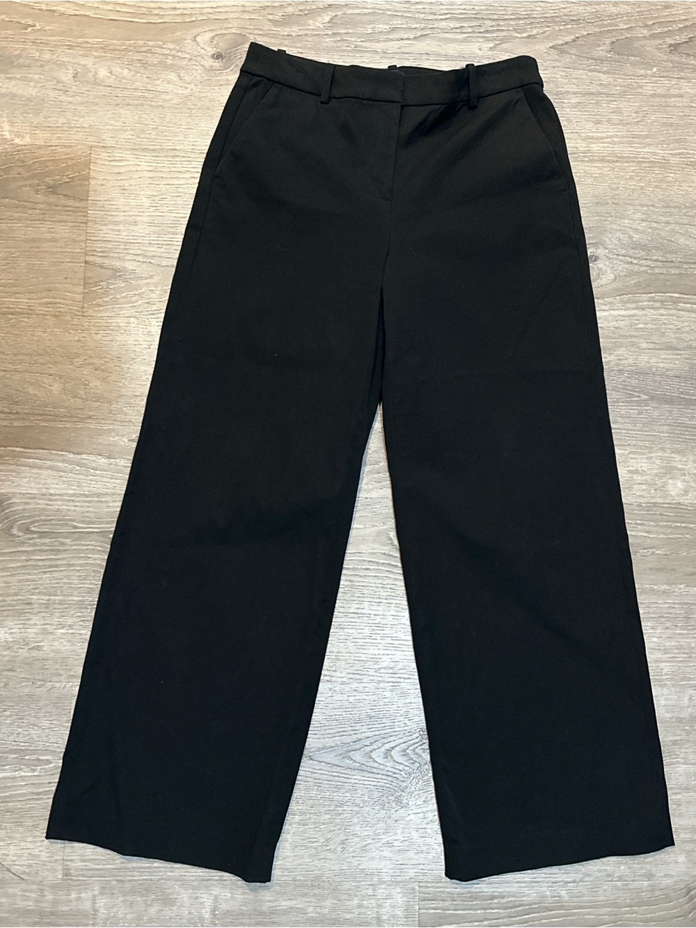 J.Crew Women’s Black Dress Pants Size 6 Classic wide Leg Office Work Trousers